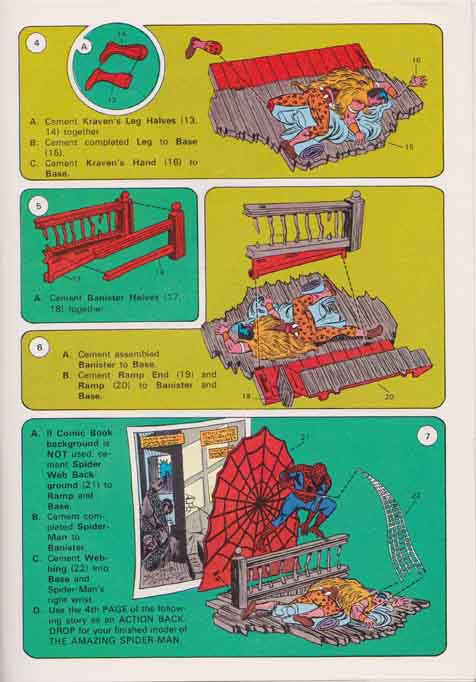 Aurora Spider-Man Bausatz Anleitung